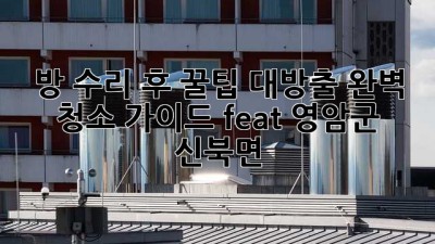 ✨ 방 수리 후 꿀팁 대방출! 완벽 청소 가이드 (feat. 영암군 신북면) 🏡